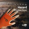 Wecare Safety Work Gloves PU Coated, Superior Grip Extra Large, 3-Pair, Orange, 3PK WMN100227